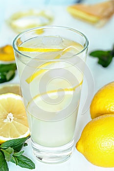 Tasty homemade lemonade summer refreshment