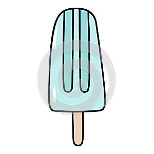 Tasty ice cream Summer popsicle vector illustration