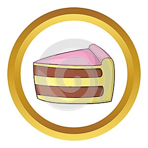 Tasty ice cream vector icon