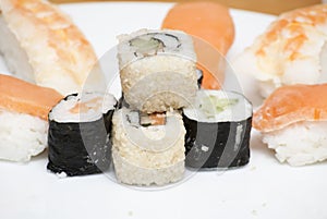 Tasty Japanese sushi set