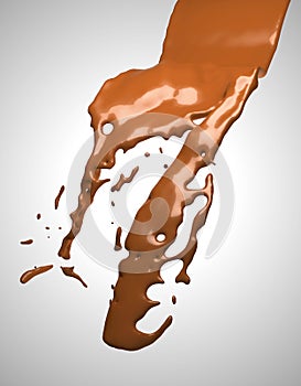 Tasty Liquid chocolate flow. Large resolution