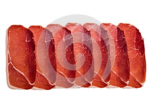 Tasty meat background, thinly sliced jamon