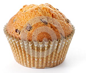 Tasty muffin in closeup