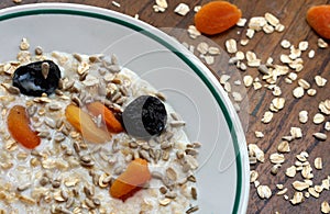 Tasty oatmeal porridge