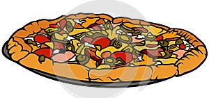 Tasty Pizza Drawing