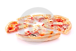 Tasty pizza isolated