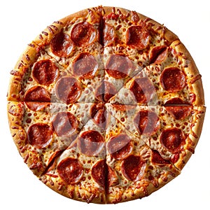 tasty pizza isolated on white background