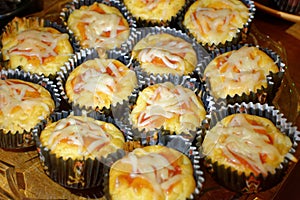 Tasty pizza muffins