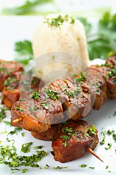 Tasty pork with rice