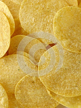 Tasty potato chips.