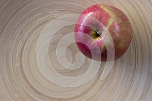Tasty raw apple in circles