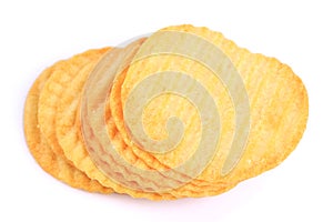 Tasty ridged potato chips