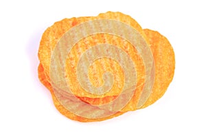 Tasty ridged potato chips