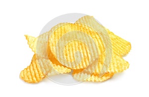 Tasty ridged potato chips