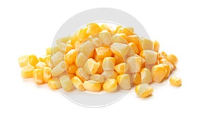 Tasty ripe corn kernels photo