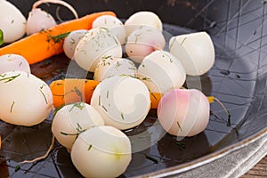 Tasty roasted radishes