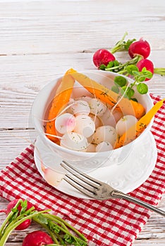 Tasty roasted radishes