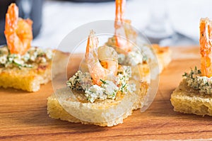 Tasty shrimp appetizer
