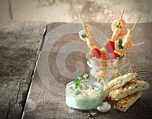 Tasty shrimp appetizers photo
