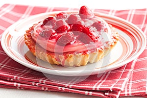 Tasty strawberry pie