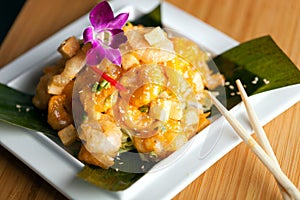 Tasty Tempura Thai Shrimp Plate