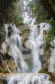 Tat Kuang Si waterfall or Kouangxi at Luang Prabang, Laos.