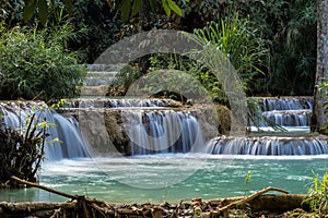 Tat Kuang Si waterfalls near Luang Prabang, Laos