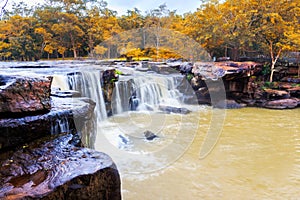 Tat Ton waterfall in Tat-Ton national park in Chaiyaphum provinc