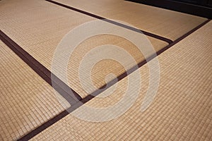 Tatami, Japanese traditional matting with top view.