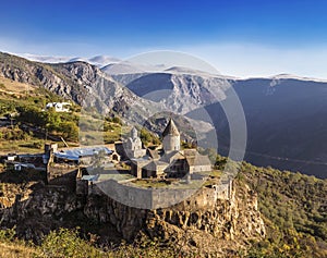 Tatev monastery-Armenian monastery complex of the late IX-early X centuries in Syunik region