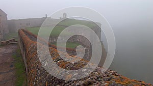 Tatev monastery in fog