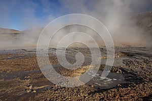 Geyser of Tatio - Desierto de Atacama - Chile photo