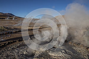 Geyser of Tatio - Desierto de Atacama - Chile photo