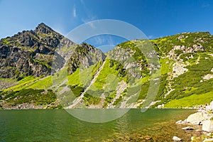 Tatra mountain, Poland. Czarny Staw Gasienicowy lake