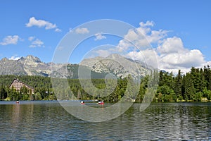 Tatra mountain in Slovakia autumn time