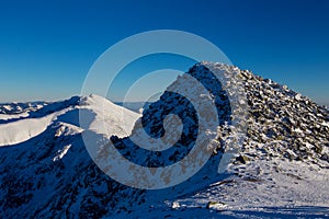 Tatra mountains from Chopok, Slovakia