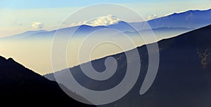 Tatra Mountains panoramic view, Zakopane, Poland photo