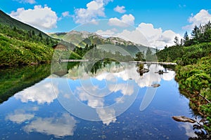 Tatra Mountains in Slovakia, beautiful mountain landscape