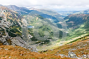 Tatry na Slovensku zahalené mrakmi