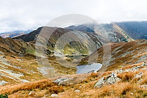 Tatry na Slovensku zahalené mrakmi