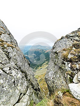 Tatra mountains in Slovakia covered with clouds