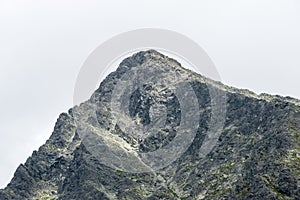 Tatra mountains in Slovakia covered with clouds