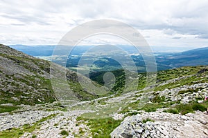 Tatry na Slovensku zahalené mrakmi