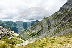 Tatra mountains in Slovakia covered with clouds