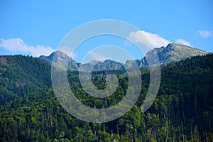 Tatra mountains view form Zakopane