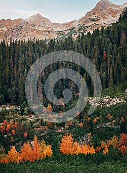 Tatra national park landscape in Autumn, Slovakia