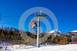 Tatranska Lomnica, the popular ski resort in High Tatras