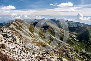Tatras mountain range panorama in Slovakia
