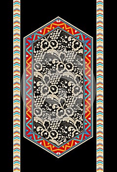 tatreez ornament, traditional Palestinian embroidery pattern. Tatreez, decorative Palestinian embroidery symbol
