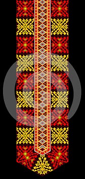 tatreez ornament, traditional Palestinian embroidery pattern. Tatreez, decorative Palestinian embroidery symbol. Geometric